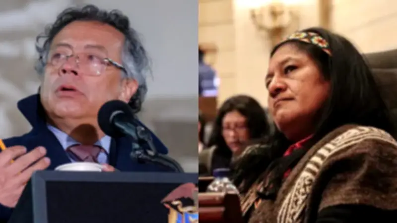 Petro defiende a Aida Quilcué de ataques racistas y reivindica la diversidad indígena