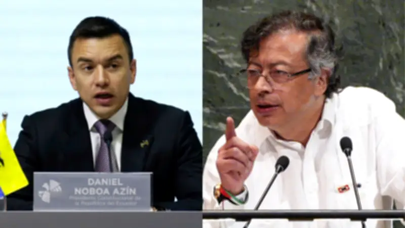 Petro denuncia bombardeos desde Ecuador y Noboa responde con críticas a vigilancia fronteriza