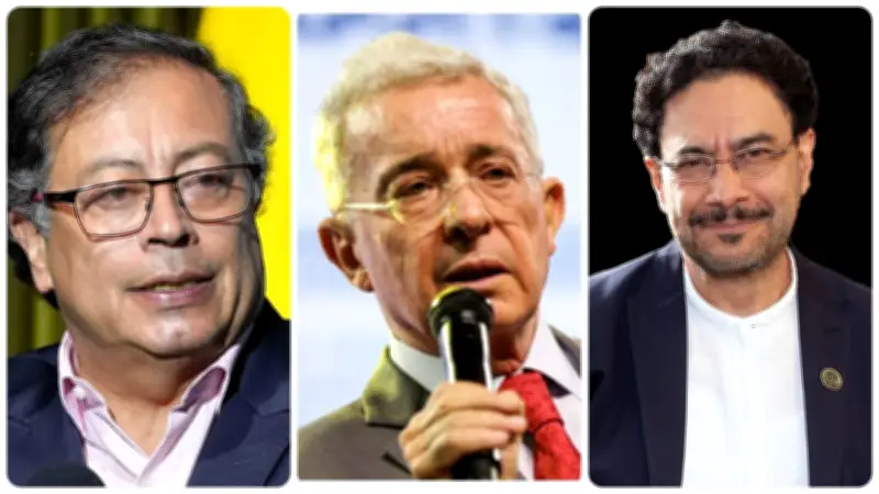 Petro y Uribe chocan por narcotráfico en redes sociales, calentando campaña electoral
