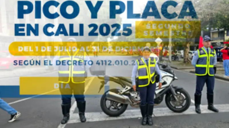 Pico y placa en Cali: restricción para vehículos con placas 5 y 6 este 11 de marzo