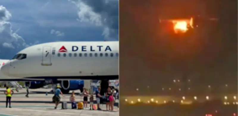 Piloto ejecuta maniobra de emergencia para aterrizar avión con 288 personas tras incendio en ala en Brasil