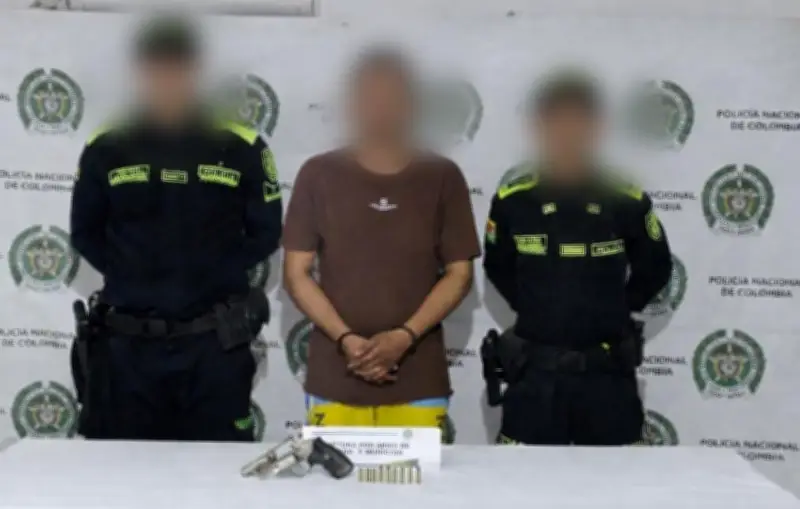 Policía captura a alias 'Coquito' por porte ilegal de arma en Mahates, Bolívar