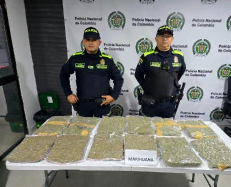 Policía de Barranquilla incauta 7 kilos de marihuana en bus intermunicipal con destino a Cartagena