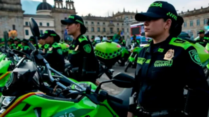 Policía de Bogotá organiza carrera atlética contra el secuestro y la extorsión