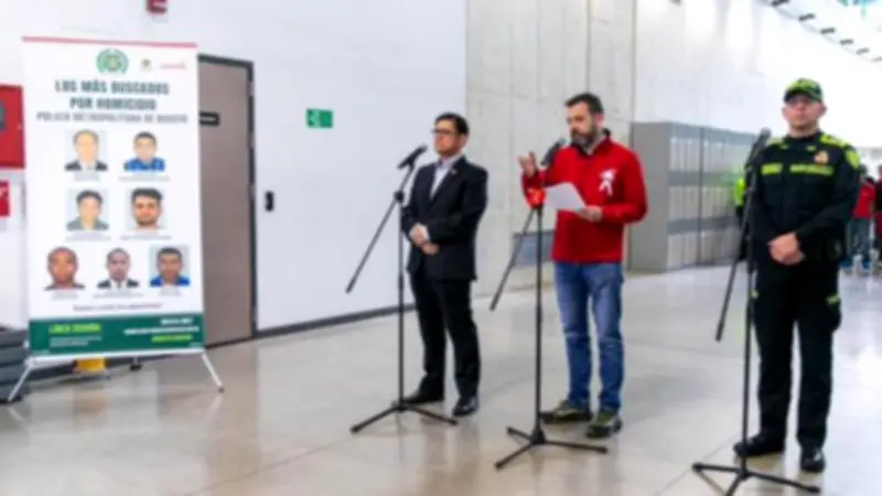 Policía de Bogotá revela cartel de los 7 más buscados por homicidio agravado en la capital