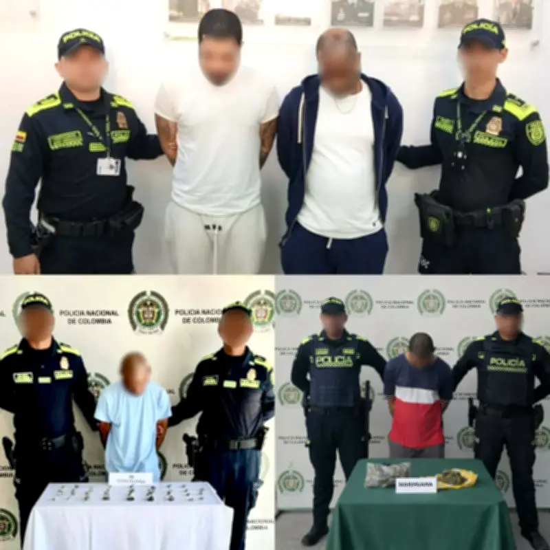 Policía desmantela red de microtráfico en Cartagena con captura de cuatro distribuidores