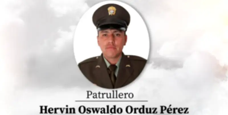 Policía identifica presunto responsable de asesinato de patrullero en Santander