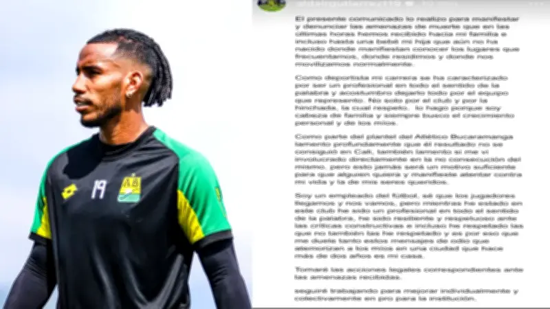 Policía implementa medidas de seguridad para jugador del Atlético Bucaramanga tras amenazas