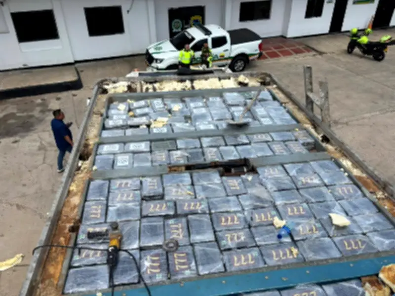 Policía incauta 259 kilos de cocaína en La Guajira usando sofisticado sistema de doble techo