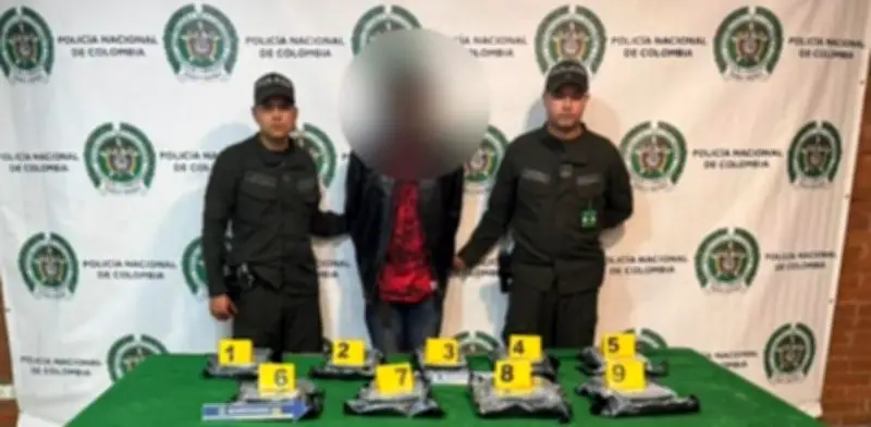 Policía incauta 60 kilos de marihuana en aeropuerto El Dorado y captura a cinco personas