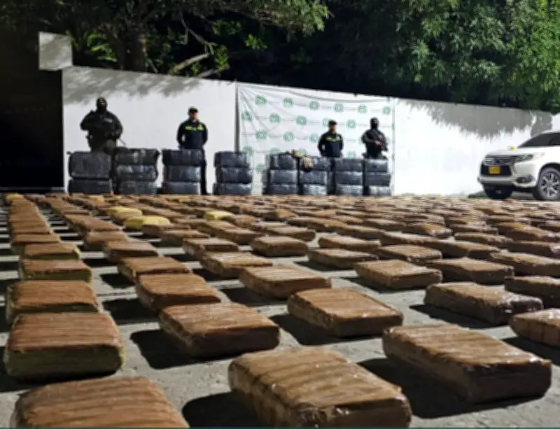 Policía incauta más de 1.280 kilos de marihuana en Barranquilla en golpe a narcotráfico