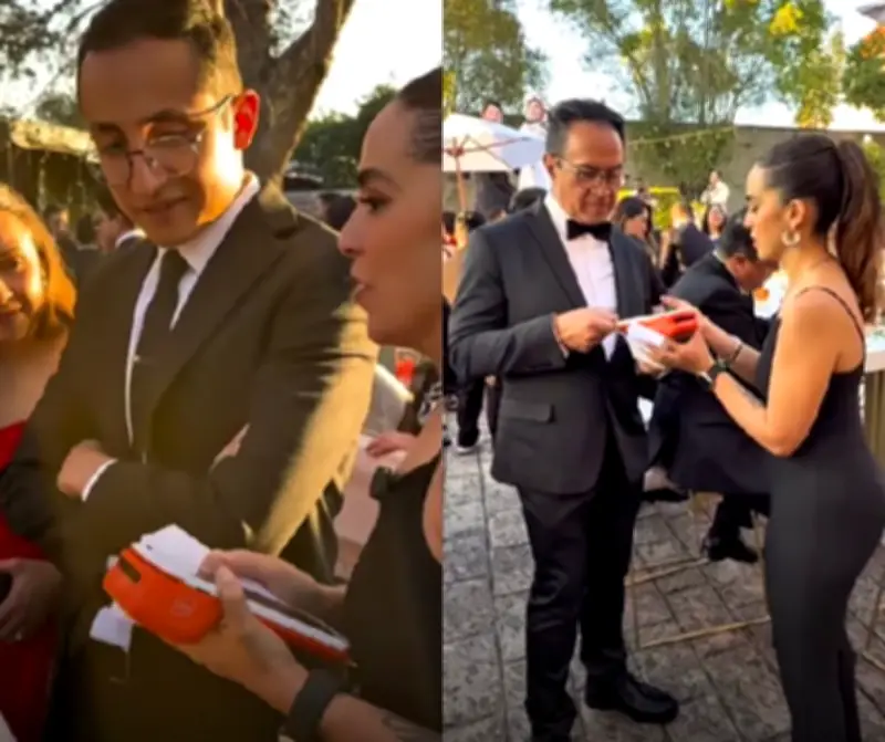 Polémica en México: Novios pasan datáfono en su boda para recibir regalos en tarjeta