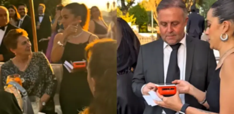 Polémica en redes: Novios usan datáfono para recibir regalos de boda y dividen opiniones