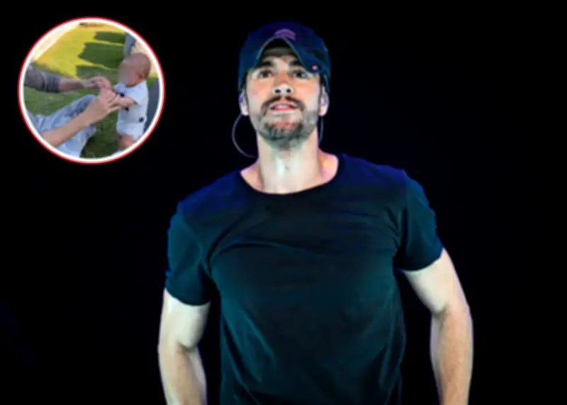 Polémica en redes por video de Enrique Iglesias cargando a su bebé recién nacido