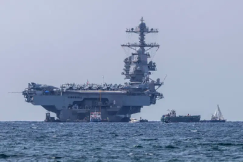 Portaaviones USS Gerald Ford se acerca a Irán tras despliegue en el Canal de Suez