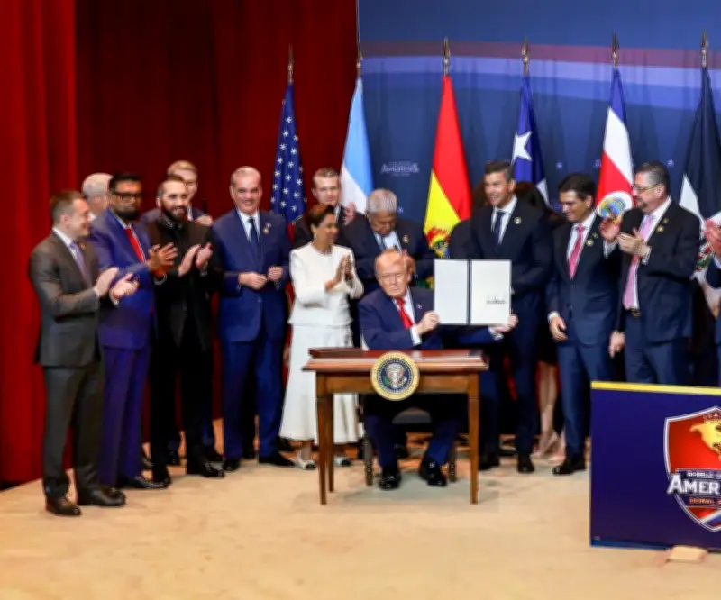 Presidente Noboa firma declaración de cooperación militar con EE.UU. en cumbre 'Shield of Americas'