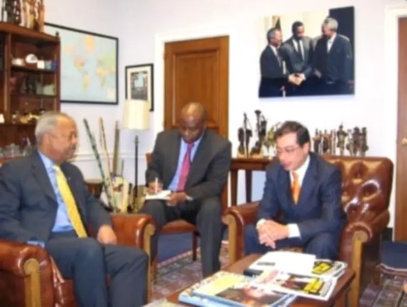 Presidente Petro asiste a funeral de Jesse Jackson en Chicago y regresa para votar en elecciones