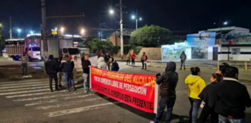 Protestas de comerciantes en Chía generan caos vehicular en acceso norte a Bogotá