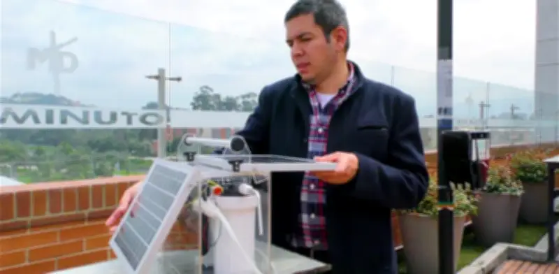 Prototipo colombiano purifica agua con energía solar para comunidades sin acceso