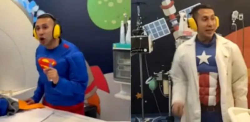 Psicólogo colombiano se viste de superhéroes para eliminar el miedo infantil a resonancias magnéticas