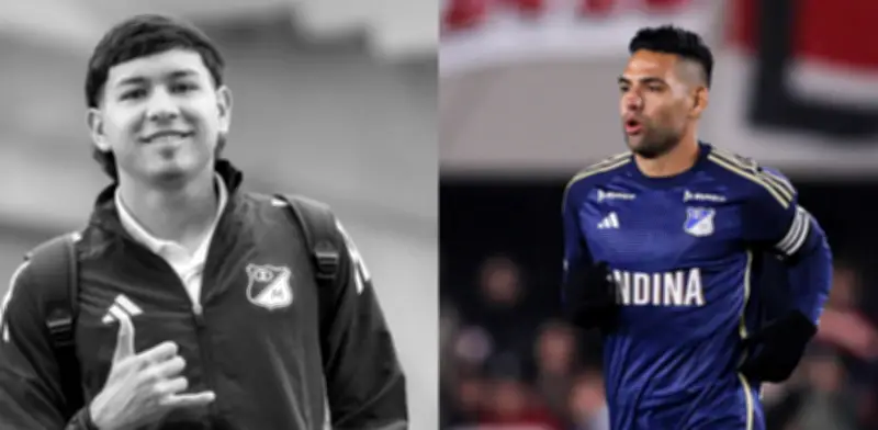 Radamel Falcao despide con dolor a Santiago Castrillón, juvenil de Millonarios fallecido