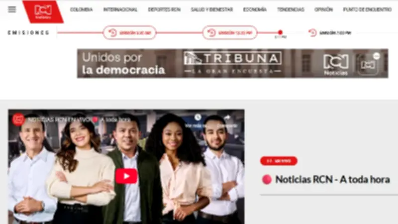 Ranking digital colombiano: Noticias RCN se consolida entre los medios más leídos del país