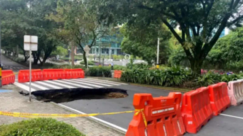 Reabren calzada norte-sur de la Avenida El Poblado, pero persiste cierre en sentido contrario por socavón