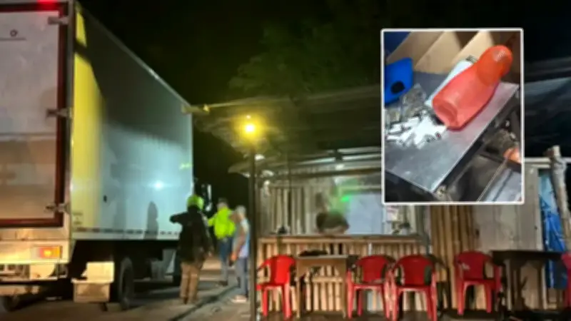 Red de microtráfico usaba utensilios de cocina para camuflar droga en restaurante de camioneros