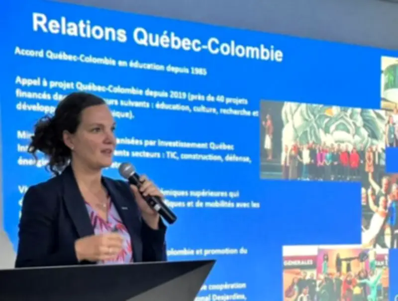 Representante de Quebec promueve el francés en Bucaramanga durante el Mes de la Francofonía