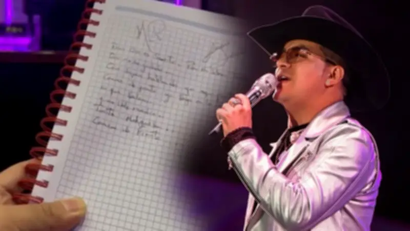 Revelan nota manuscrita inédita de Yeison Jiménez encontrada dos meses tras su muerte