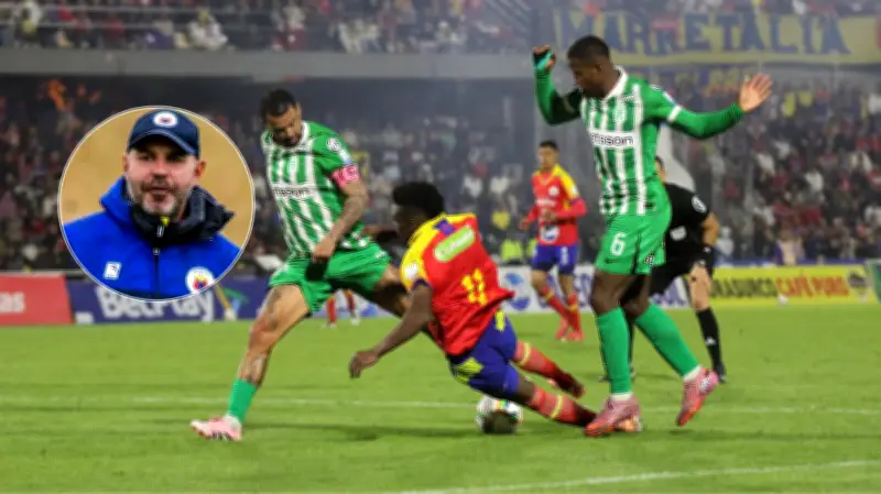 Risueño estalla contra el arbitraje tras derrota del Pasto ante Nacional: 'El 75% del país sabe contra quién jugamos'