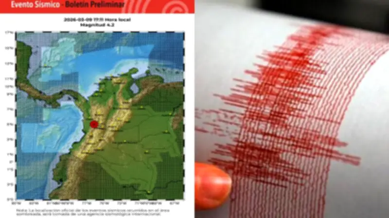 Sismo de magnitud 4.4 sacude Los Santos, Santander en la noche del jueves