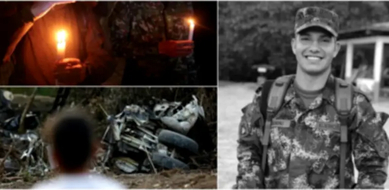 Soldado boyacense Fabián Andrés Moreno es despedido tras fatal accidente aéreo en Putumayo