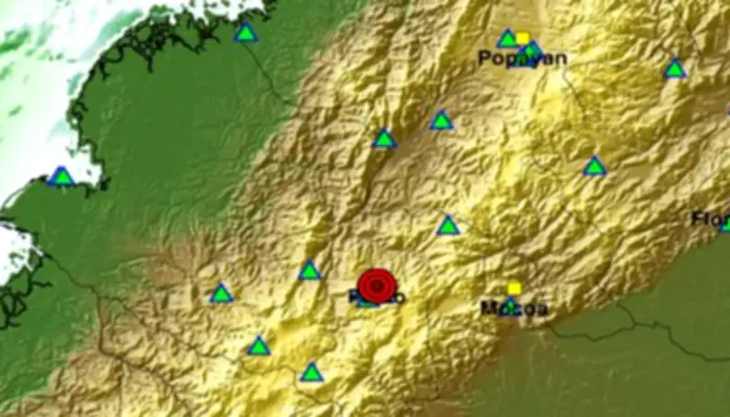 Temblor superficial de magnitud 2.7 sacude zona cercana al volcán Galeras en Pasto, Nariño