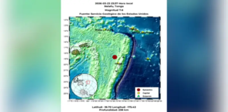 Terremoto de magnitud 7.6 sacude Tonga: Autoridades descartan tsunami en Colombia