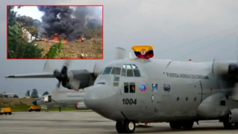 Tragedia aérea en Putumayo: Avión Hércules con 130 soldados se desploma en Puerto Leguízamo