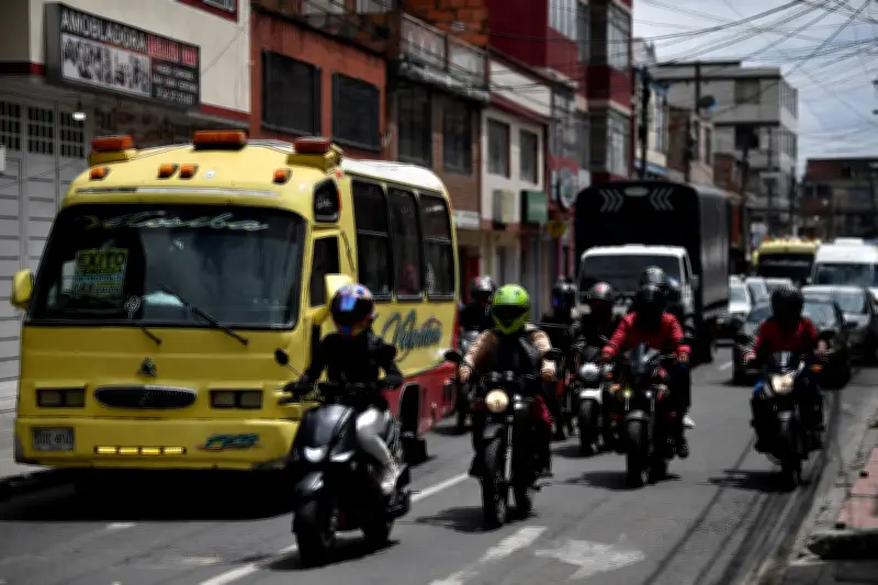 Trancones en Venecia por obras del puente Av. 68 con Autopista Sur en Bogotá