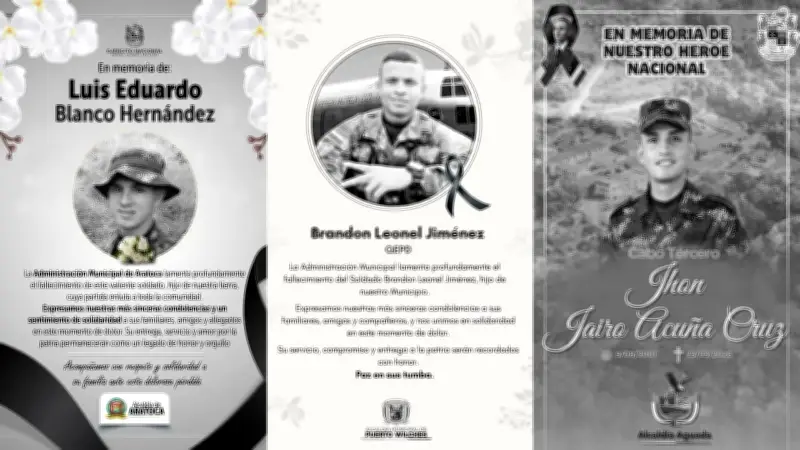 Tres militares santandereanos fallecieron en accidente aéreo en Putumayo