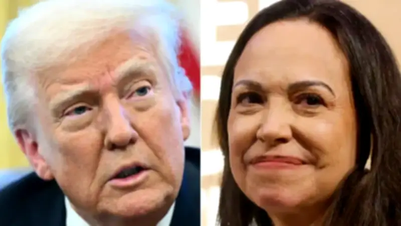 Trump advierte a María Corina Machado sobre riesgos de volver a Venezuela tras caída de Maduro
