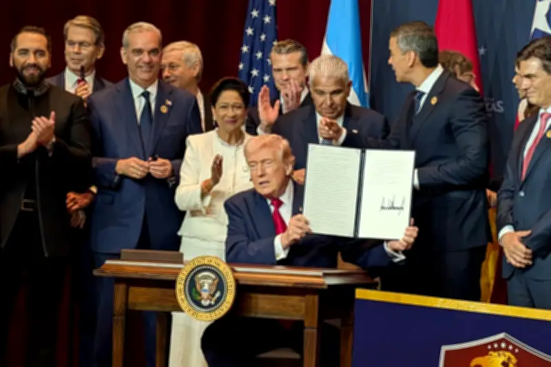 Trump firma acuerdo para coalición militar contra narcotráfico en Latinoamérica