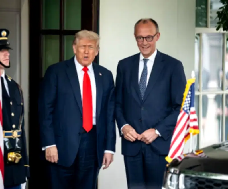 Trump recibe a canciller alemán Merz con agenda tensa por Irán y aranceles