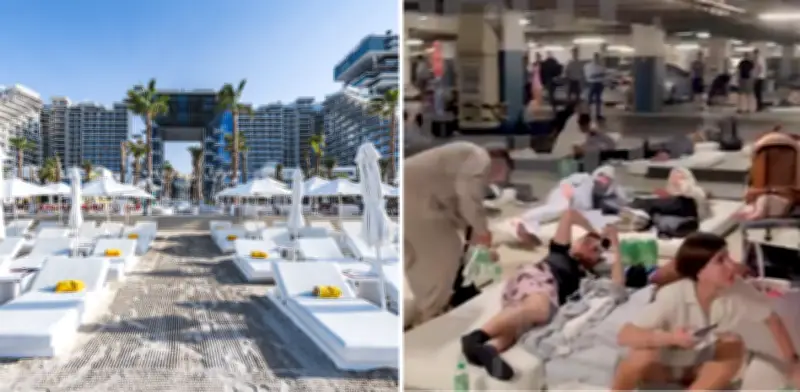 Turistas en Dubái duermen en sótanos de hoteles de lujo tras ataques de Irán