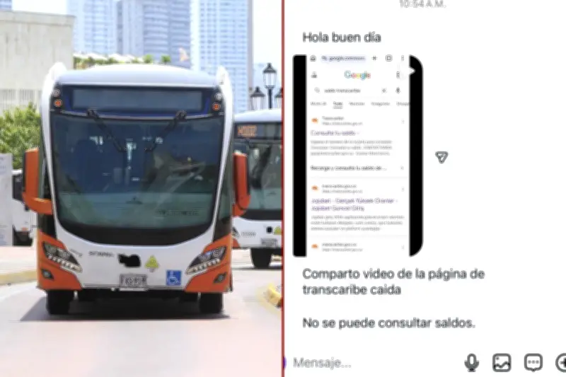 Usuarios de Transcaribe en Cartagena reportan fallas en portal web con contenido en turco