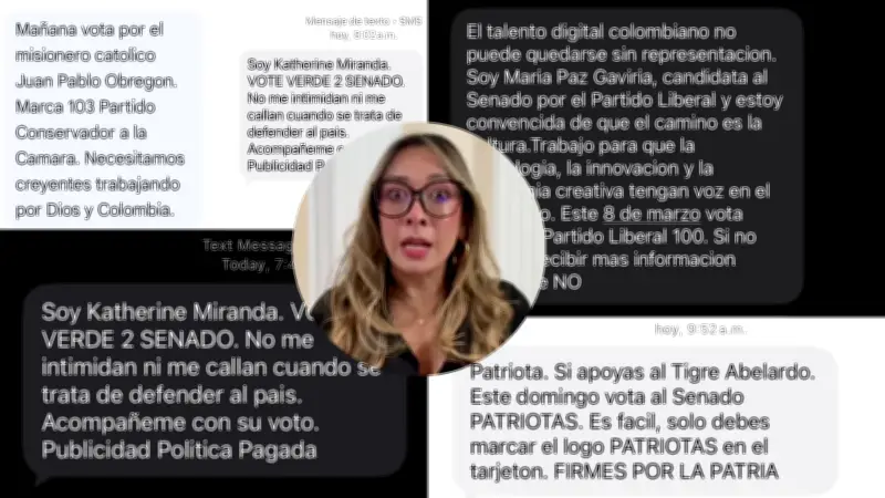 Usuarios denuncian mensajes políticos masivos durante jornada electoral del 8M