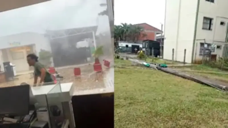 Vendaval causa pánico en centro comercial del norte de Cali, sin heridos reportados