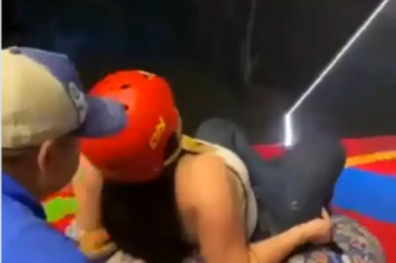 Video capta fatal accidente de mujer en tobogán extremo de Norte de Santander