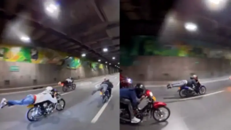 Video viral de piques ilegales en Túnel Mundialista de Cali genera indignación ciudadana