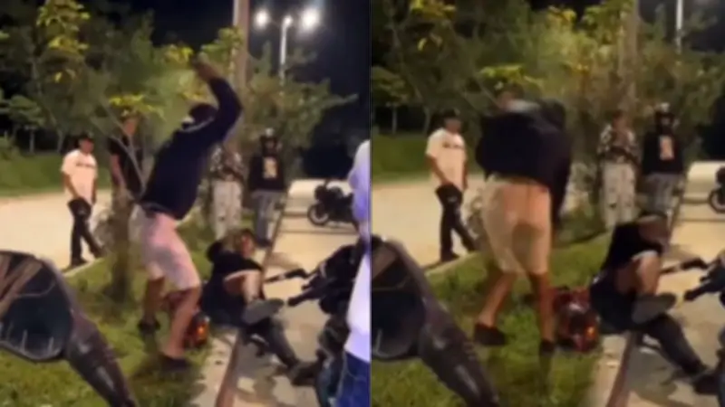 Video viral en Huila: Padre da correazos a hijo tras accidente en piques ilegales