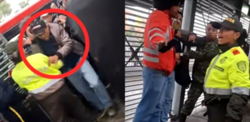 Video viral: Presunto ladrón huye en estación de TransMilenio en Soacha y es capturado tras persecución