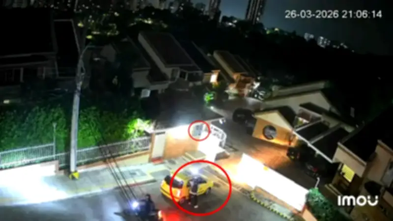 Vigilante frustra robo a residente en la entrada de conjunto residencial de Bucaramanga